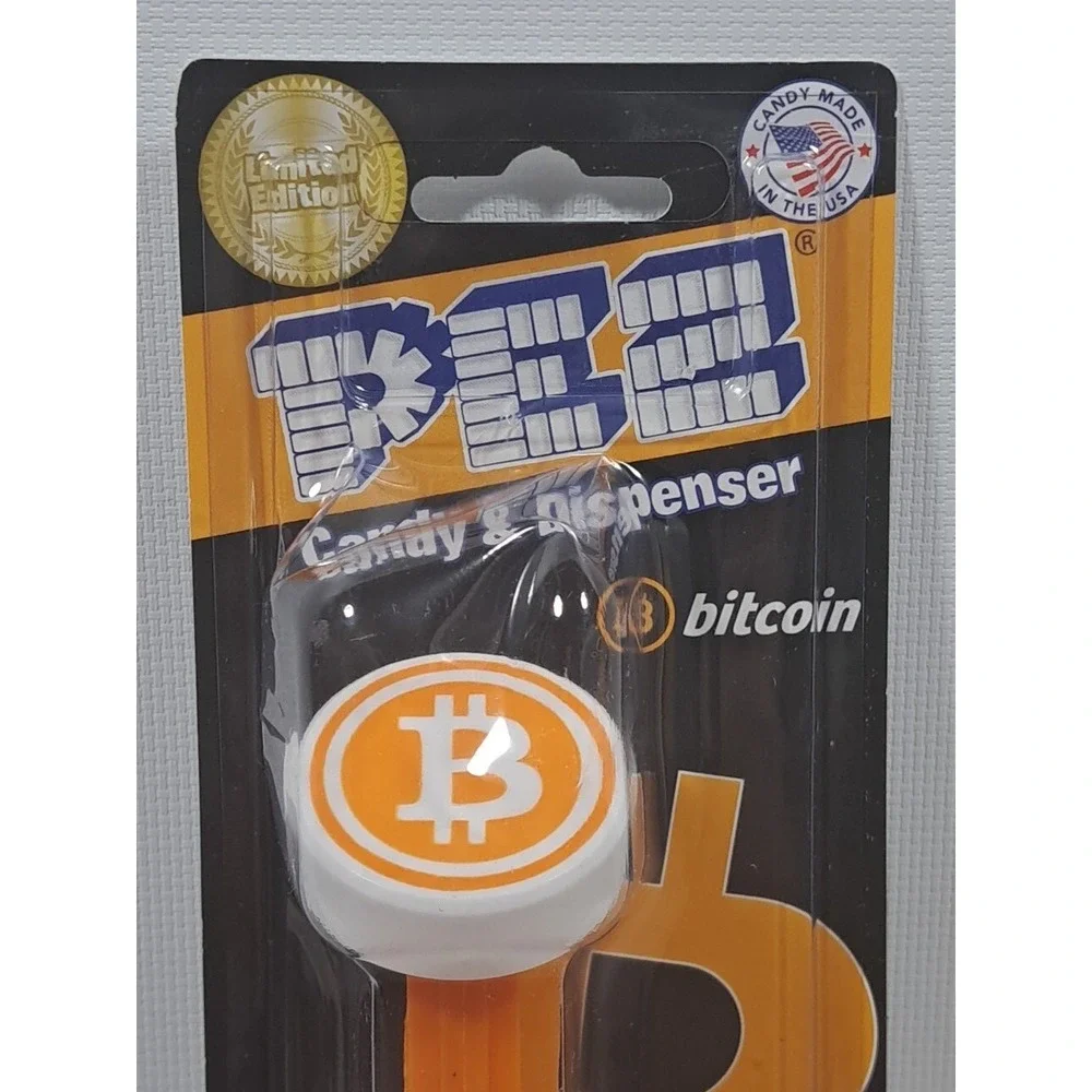 Rare Bitcoin PEZ Dispenser with Candy Only 30,000 made